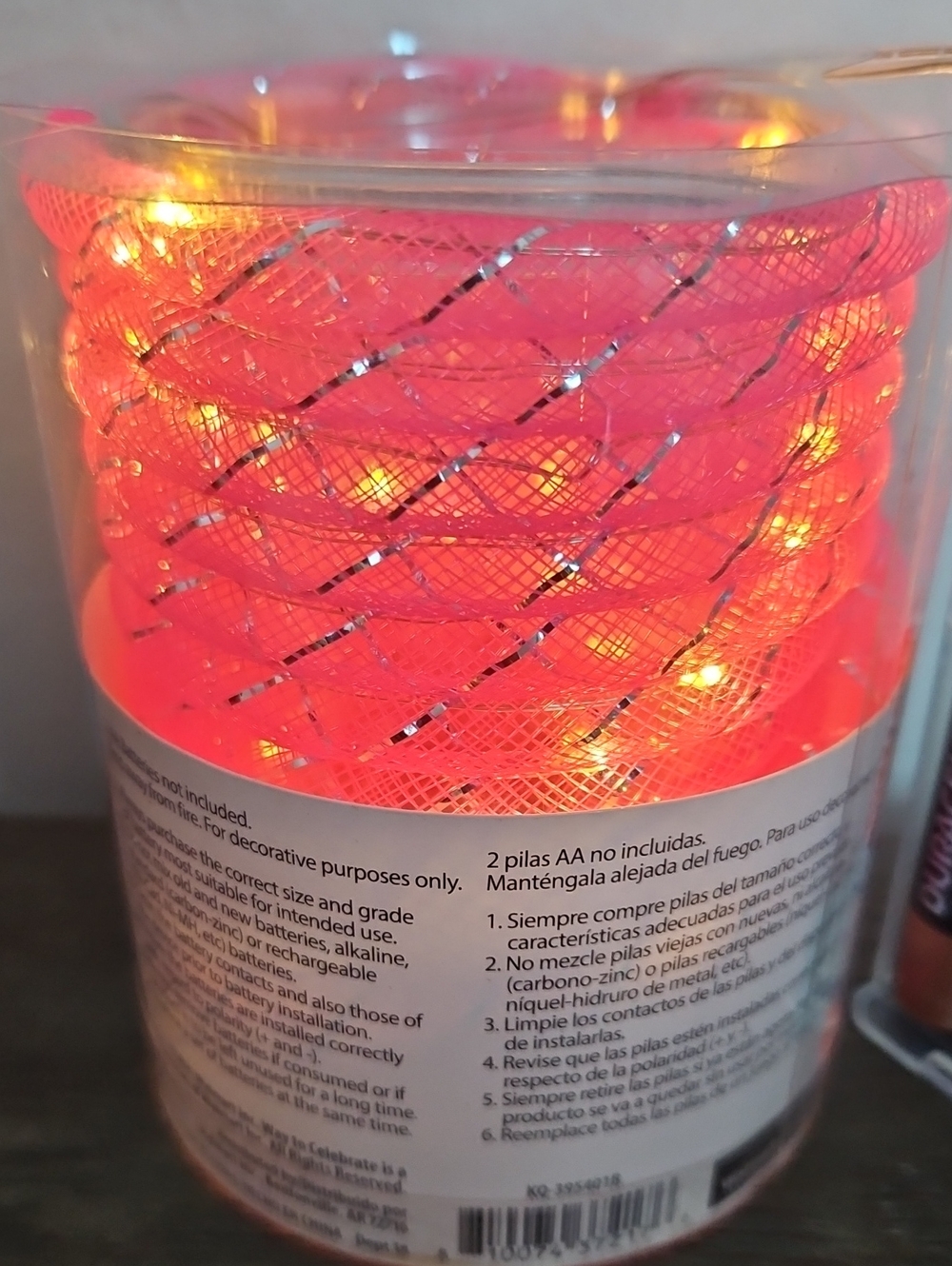 Pink Mesh Rope LED Lights - Picture 4 of 8
